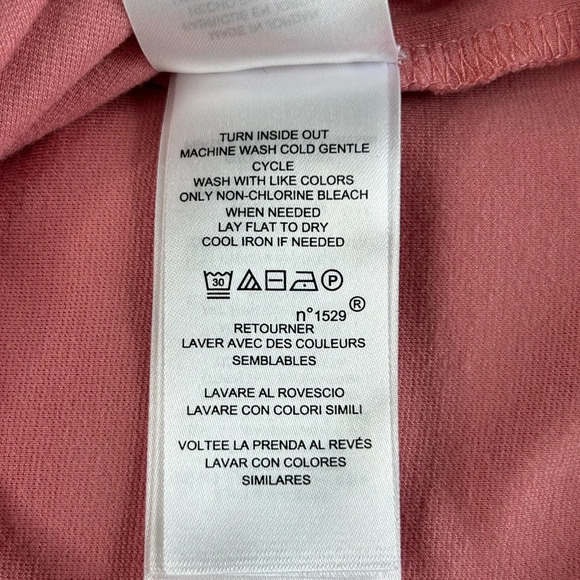 Lauren Ralph Lauren Pink Bell Sleeve Top Sz S Crewneck - Picture 9 of 11